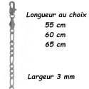 Chaine acier figaro 3 mm DB 1407