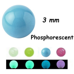 Boule acrylique phosphorescent, à visser 1,2 mm MGDB