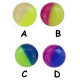 Boule bicolore acrylique phosphorescente, à visser 1,6 mm GDB-BH - couleur