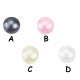 Boule perle en acrylique., à visser 1,2 mm CAP-boule