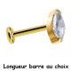 Bijou labret 1,2 mm avecbrillant blanc serti en amande Titane or ASTM F-136 à visser interne 0,8 mm TGPINMLBJ032D3