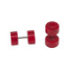 Faux plug en corail rouge pour l'oreille FUPL 33