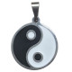 Pendentif symbole yin yang acier HPD59A