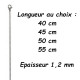 Chaine acier gourmette maillons 1,2 mm DB 1403