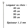 Chaine acier gourmette maillons 1,2 mm DB 1403