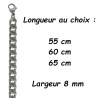 Chaine acier maillons gourmette 8 mm DB 1380