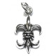 Pendentif fleur de lys argent 925 P 679