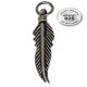 Pendentif plume argent 925 P 792