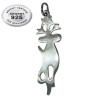 Pendentif chat argent 925 P 197