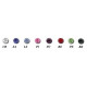 Bijou piercing nez plat avec strass griffé tige tire-bouchon acier noir BKSCJNO 3