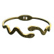 Bracelet acier doré motif serpent à charnière ASH141D
