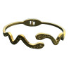 Bracelet acier doré motif serpent à charnière ASH141D