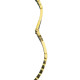 Bracelet acier doré motif cadran et chaine de chaque côté à charnière ASH116D