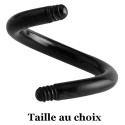 Barre spirale acier noir à visser 1,6 mm BKSP-PINS