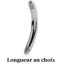 Barre pliée titane à visser 1,6 mm du 8 mm au 12 mm de longueur TBN-PINS