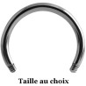 Barre fer à cheval titane G23 à visser 1,6 mm TCB-PINS