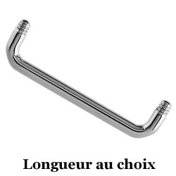 Barre droite coudée, agrafe pour implant titane G23 à visser 1,6 mm du 10 mm au 32 mm de longueur TST-PINS