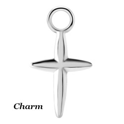Accessoire charm croix pour personnaliser bijoux en COCR NF ABH 45