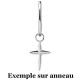 Accessoire charm croix pour personnaliser bijoux en COCR NF ABH 45