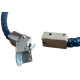 Bracelet maillon acier et cuir tressé 9 mm ENH34