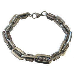 Bracelet acier maillons ressorts 10 mm ENH30A