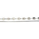 Bracelet acier grain de café et chaîne serpent BR50