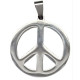 Pendentif peace and love acier PDT043
