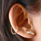 Bijou labret 1,2 mm motif marquise avec 5 brillants acier 316L à visser interne 0,8 mm GPINMLBJ001