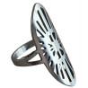 Bague motif ethnique acier FBA2504A