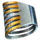 Bague 7 anneaux différents coloris acier FBA2506