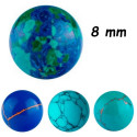 Boule 8 mm pierre synthétique à visser 1,6 mm BP 01