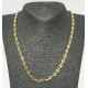 Collier acier doré grain de café 6 mm HC02D