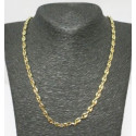 Collier acier doré grain de café 6 mm HC02D
