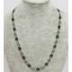 Collier acier et acier noir grain de café 8 mm HC08N