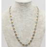 Collier acier et acier doré grain de café 8 mm HC08BI