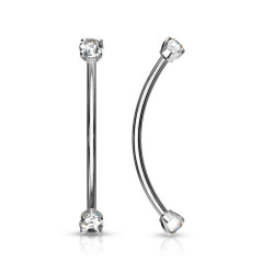 Barre pliée 1,2 mm GM acier 316L brillants blancs 3 mm CSE07