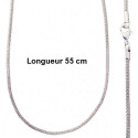 Chaine acier tube serpent 2,5 mm HC101