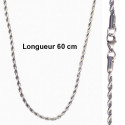Chaine acier torsad&eacute;e 3 mm HC102