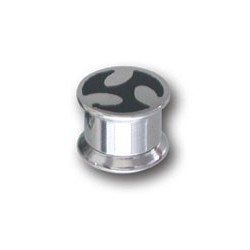 Plug avec triskèle pour oreille acier 316L gros diamètre BXPL 5