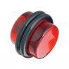 Plug pour oreille acrylique rouge UV gros diamètre UPLRE