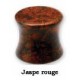 Plug incurvé Jaspe Rouge pour oreille pierre semi précieuse gros diamètre SFLP C