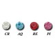 Bijoux téton motif pendant avec brillant - barre 1,6 mm acier 316L SNS 24