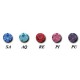 Bijoux téton motif pendant avec brillant - barre 1,6 mm acier 316L SNS 13