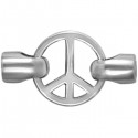 Accessoire motif Peace and Love pour bijou pour industriel en acier 316L INDM 03
