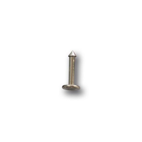 Bijou labret 1,6 mm acier 316L avec pic ou cone 2,5 mm à visser interne INLBC