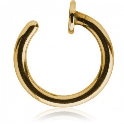Anneau ouvert pour le nez ou faux anneau de piercing acier doré or fin GPONR