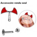 Accessoire pour piercing de cartilage en acier 316L TIPP 001