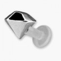 Labret Bioflex ® forme cristal diamant acier à clipper BOLBSS 2