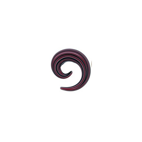 Elargisseur spirale bariolé oreille acrylique gros diamètre USP 03