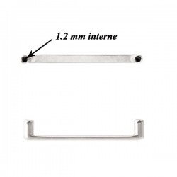 Barre droite coudée 1,6 mm, agrafe pour implant titane G23, pas de vis interne 1,2 mm TFS-PINS